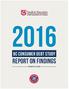 BC CONSUMER DEBT STUDY REPORT ON FINDINGS.   1