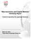 Macroeconomy and Capital Markets Workshop Report