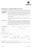 Employer s Liability Proposal Form