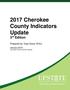 2017 Cherokee County Indicators Update 3 rd Edition