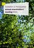 Invitation to Novozymes annual shareholders meeting 2019