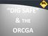 DIG SAFE & THE ORCGA