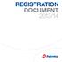 REGISTRATION DOCUMENT 2013/14