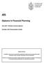 Diploma in Financial Planning SPECIAL NOTICES