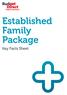 Established Family Package. Key Facts Sheet