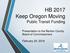 HB 2017 Keep Oregon Moving Public Transit Funding