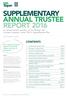 SUPPLEMENTARY ANNUAL TRUSTEE REPORT 2016 for defined benefit members of the Penleigh and Essendon Grammar School (PEGS) Superannuation Plan