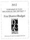 Fire District Budget 1 I. Affairs. rilli 1111 TOWNSHIP OF EAST BRUNSWICK FIRE DISTRICT 3. Community. Division of Local Government Services