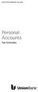 EFFECTIVE FEBRUARY 19, Personal Accounts. Fee Schedule