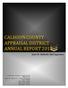 CALHOUN COUNTY APPRAISAL DISTRICT ANNUAL REPORT Jesse W. Hubbell, Chief Appraiser