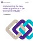 Implementing the new revenue guidance in the technology industry