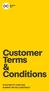 Customer Terms & Conditions