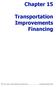 Chapter 15. Transportation Improvements Financing. Ohio Kentucky Indiana Regional Council of Governments Regional Transportation Plan