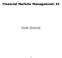 Financial Markets Management: XI. Study Material
