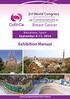 2nd World Congress. on Controversies in. Breast Cancer. CoBrCa. Barcelona, Spain September 8-11, Exhibition Manual.