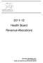 Health Board Revenue Allocations