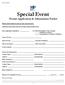 Special Event Permit Application & Information Packet