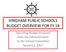 HINGHAM PUBLIC SCHOOLS BUDGET OVERVIEW FOR FY 18. Operating Budget Proposal from the Administration to the School Committee January 5, 2017