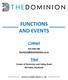 FUNCTIONS AND EVENTS