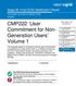 CMP222 User Commitment for Non- Generation Users Volume 1