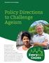 Policy Directions to Challenge Ageism