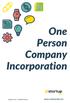 One Person Company Incorporation