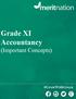 Grade XI Accountancy. (Important Concepts) #GrowWithGreen