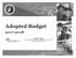 Adopted Budget Budget Office 200 North Bernard Street Spokane, WA