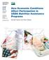 How Economic Conditions Affect Participation in USDA Nutrition Assistance Programs