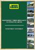 INDEPENDENT TIMBER MERCHANTS CO-OPERATIVE LIMITED INVESTMENT STATEMENT