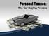 Personal Finance: The Car Buying Process