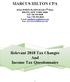 MARCUS HILTON CPA. Relevant 2018 Tax Changes And Income Tax Questionnaire