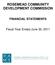 ROSEMEAD COMMUNITY DEVELOPMENT COMMISSION FINANCIAL STATEMENTS