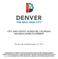 CITY AND COUNTY OF DENVER, COLORADO 2018 DISCLOSURE STATEMENT
