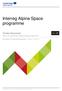 Interreg Alpine Space programme
