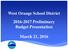 West Orange School District Preliminary Budget Presentation. March 21, 2016