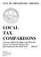 LOCAL TAX COMPARISONS A Survey of Rates for Major Local Revenue Sources in Selected Virginia Cities and Counties for the Fiscal Year