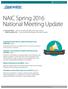 NAIC Spring 2016 National Meeting Update