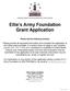 Ellie s Army Foundation Grant Application