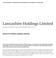 Lancashire Holdings Limited (Incorporated and registered in Bermuda under registration number EC37415)