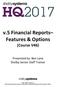 v.5 Financial Reports Features & Options (Course V46)