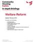 Welfare Reform. Update: February This update covers the following: