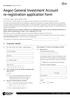 Aegon General Investment Account re-registration application form