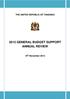 THE UNITED REPUBLIC OF TANZANIA 2012 GENERAL BUDGET SUPPORT ANNUAL REVIEW