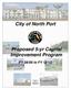 City of North Port. Proposed 5-yr Capital Improvement Program