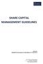 SHARE CAPITAL MANAGEMENT GUIDELINES