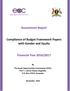 Assessment Report. Compliance of Budget Framework Papers with Gender and Equity. Financial Year 2016/2017