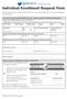'9 MEDICAL PLAN INC.- Individual Enrollment Request Form
