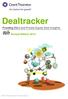 Dealtracker. 8th. Providing M&A and Private Equity Deal Insights. Annual Edition Grant Thornton India LLP. All rights reserved.