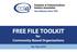 FREE FILE TOOLKIT. for Community-Based Organizations